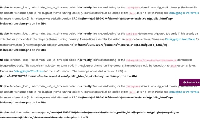 Screenshot of makerscientist.com