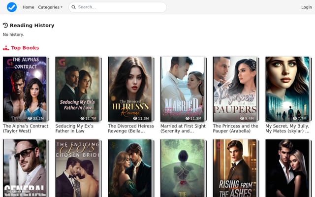 Screenshot of swnovel.net