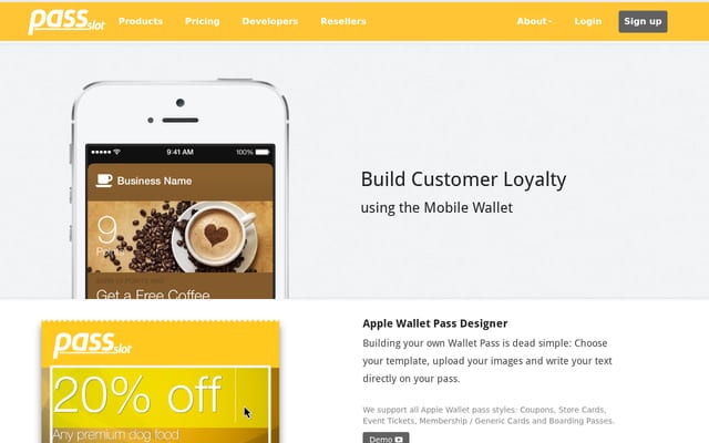 Screenshot of passslot.com