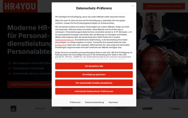 Screenshot of hr4you.org