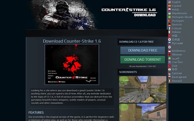 Screenshot of csget.me