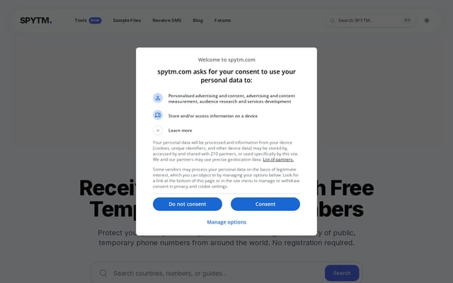 Screenshot of spytm.com