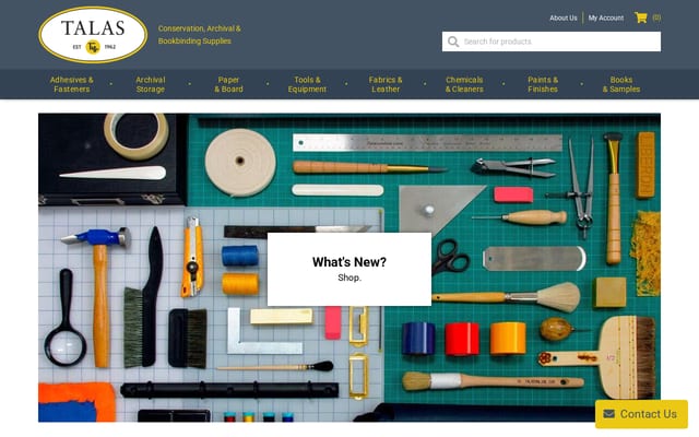 Screenshot of talasonline.com