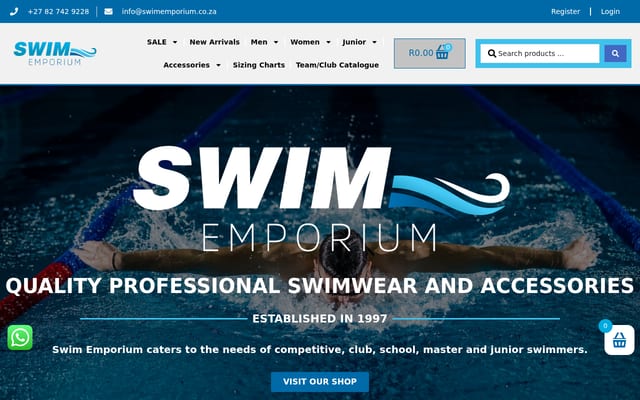Screenshot of swimemporium.co.za