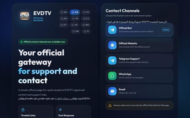 Screenshot of evdtv.net