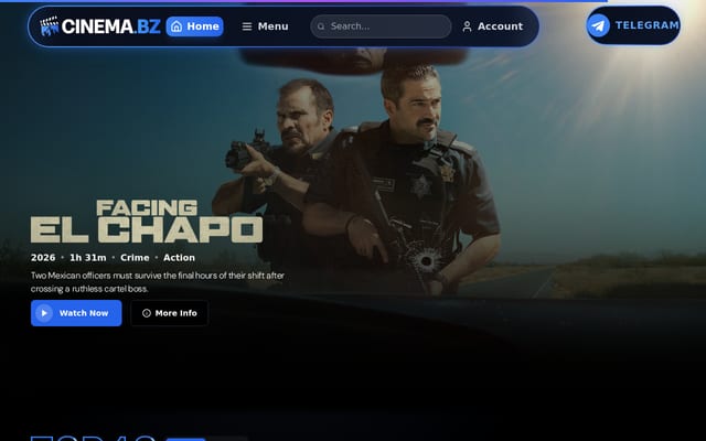 Screenshot of cinema.bz