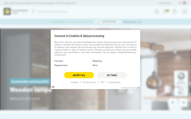 Screenshot of illumination.co.uk