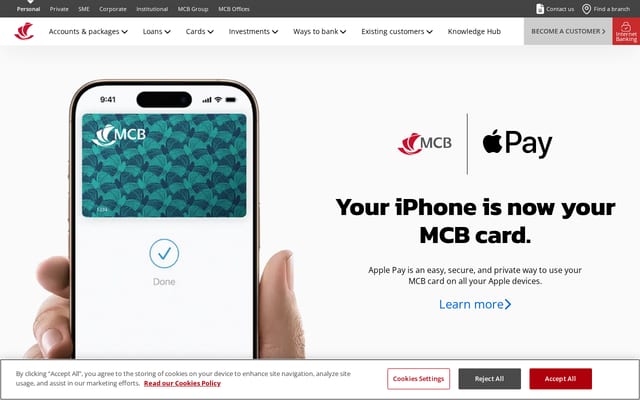Screenshot of mcb.mu