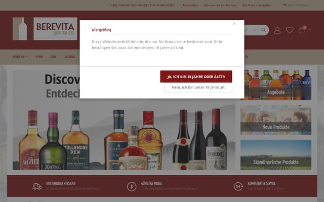 Screenshot of berevita.com