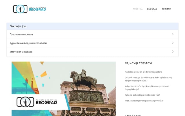 Screenshot of tob.co.rs