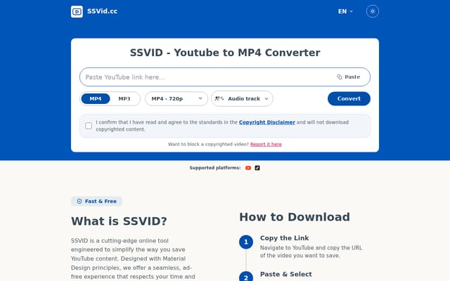 Screenshot of ssvid.cc