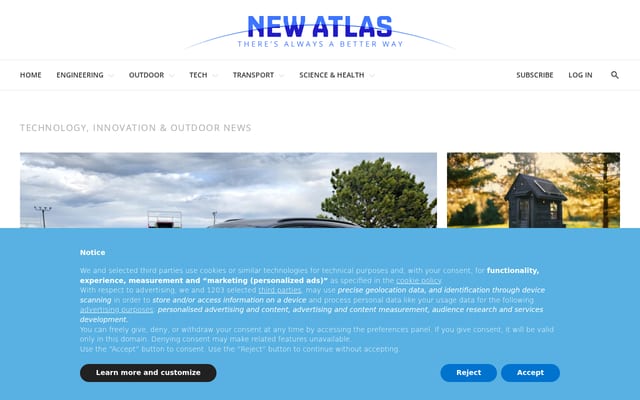 Screenshot of newatlas.com