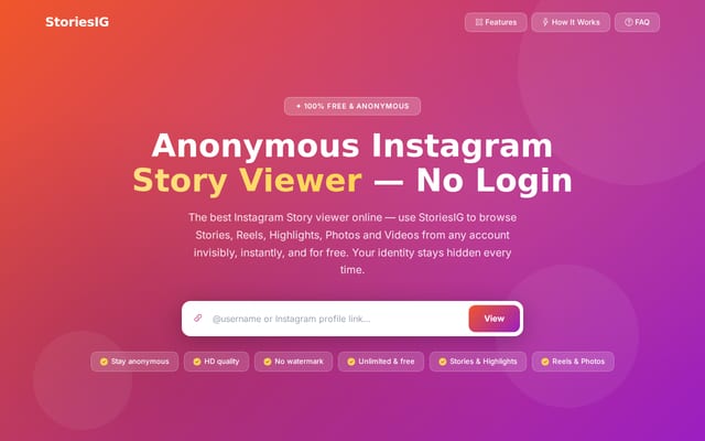 Screenshot of stories-ig.net