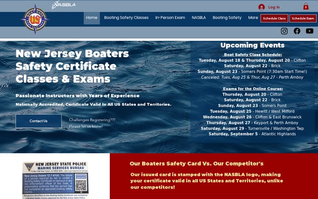 Screenshot of boatsafeus.com