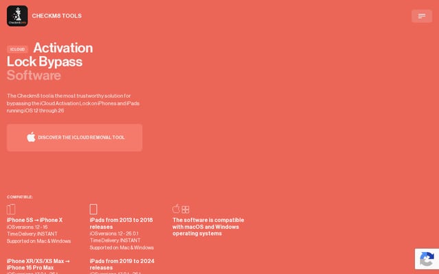 Screenshot of checkm8.info