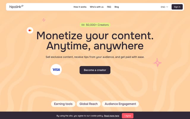 Screenshot of hipolink.net
