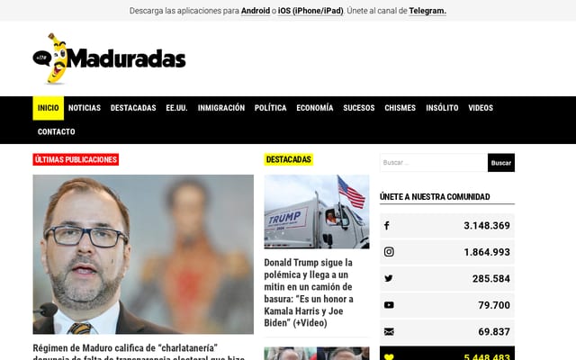 Screenshot of maduradas.com