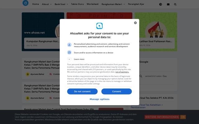 Screenshot of ahzaa.net