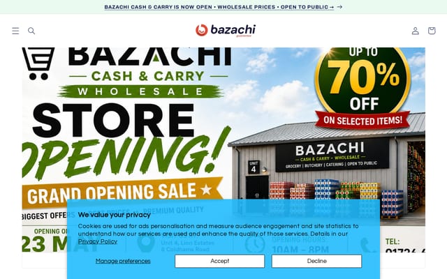 Screenshot of bazachi.com