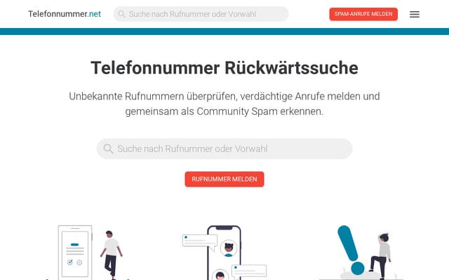 Screenshot of telefonnummer.net