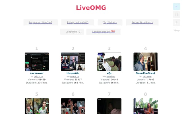 Screenshot of liveomg.com