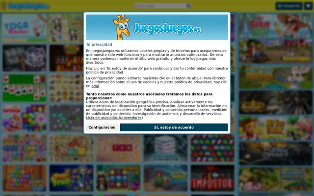 Screenshot of juegosjuegos.ws