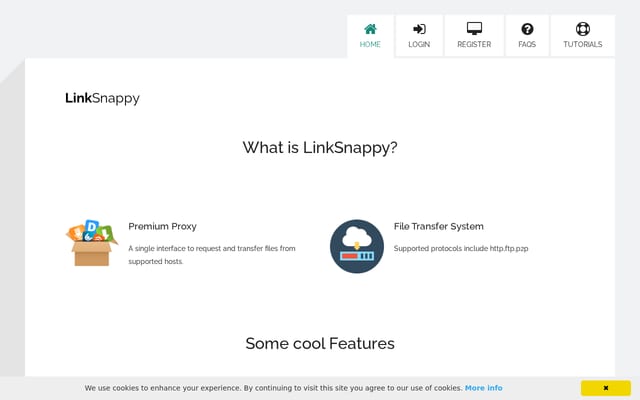 Screenshot of linksnappy.com