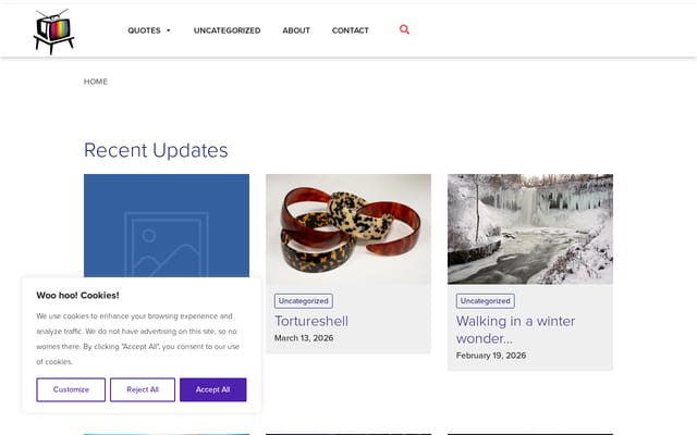 Screenshot of planetclaire.tv