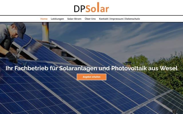 Screenshot of dp-solar.de