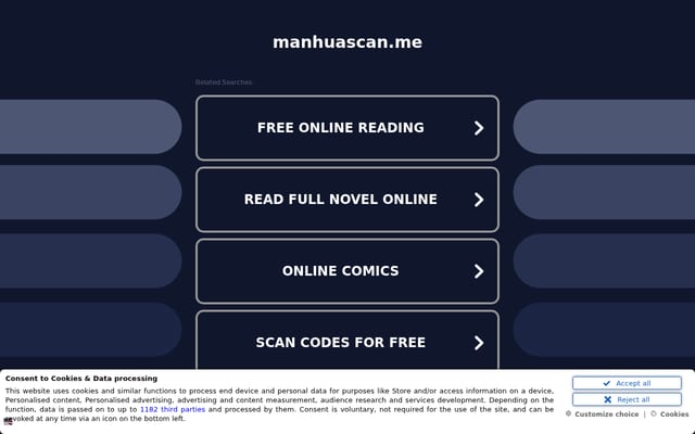 Screenshot of manhuascan.me
