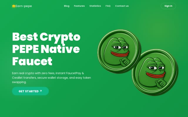 Screenshot of earn-pepe.com