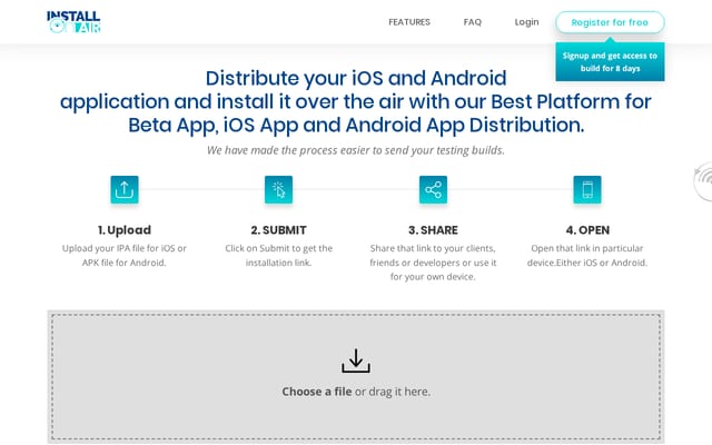 Screenshot of installonair.com