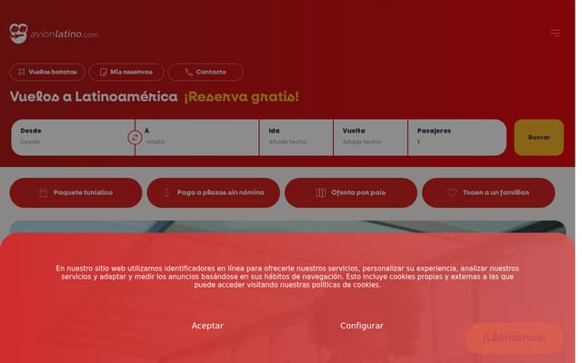 Screenshot of avionlatino.com