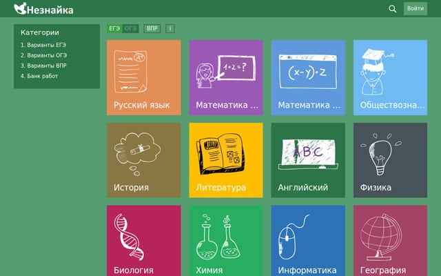 Screenshot of neznaika.info