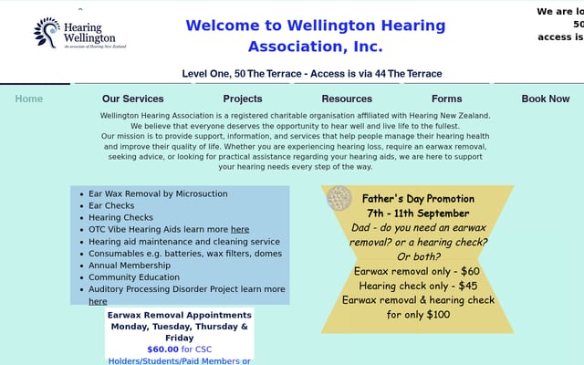 Screenshot of hearwell.co.nz