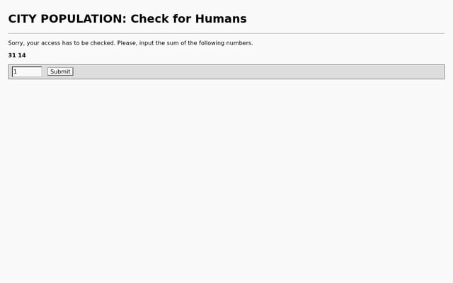 Screenshot of citypopulation.de