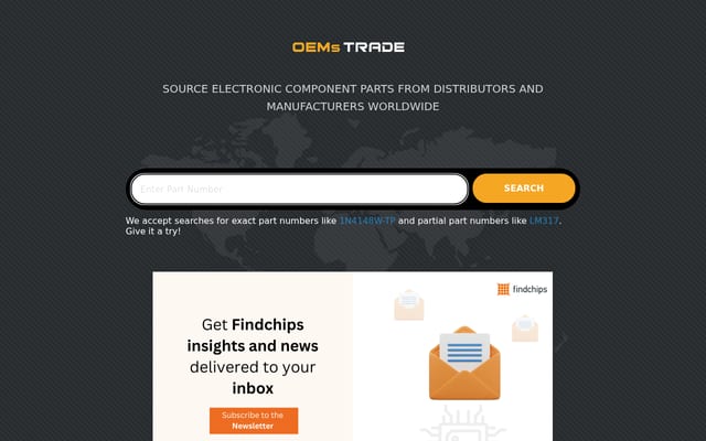 Screenshot of oemstrade.com
