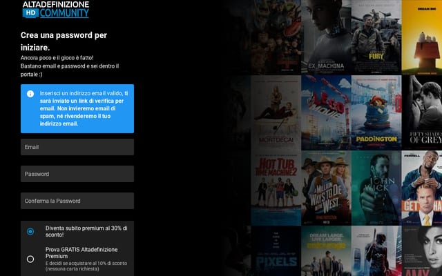 Screenshot of altaregistrazione.net