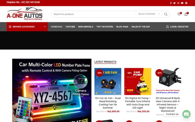 Screenshot of aoneautos.com