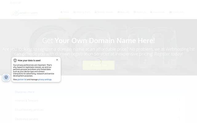 Screenshot of usnetads.com