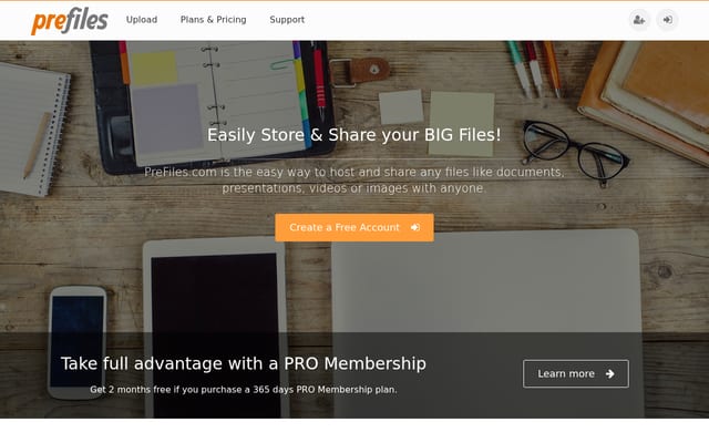 Screenshot of prefiles.com