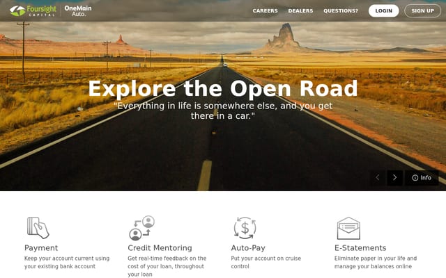 Screenshot of foursight.com