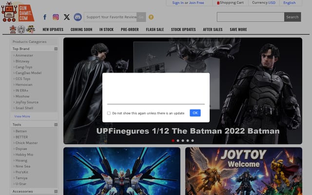 Screenshot of gundamit.com