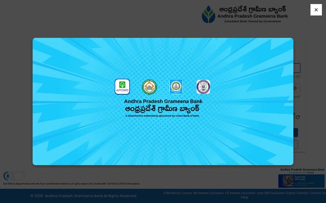 Screenshot of apgbonline.in