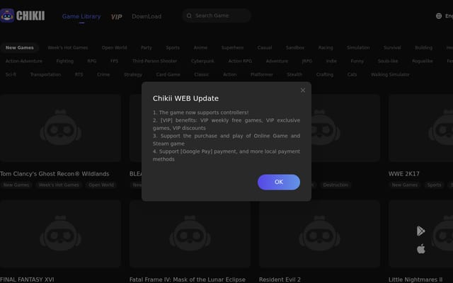 Screenshot of chikiigame.com
