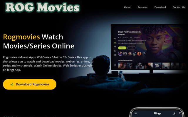 Screenshot of rogmovies.in