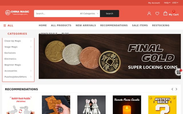 Screenshot of 52magic.com