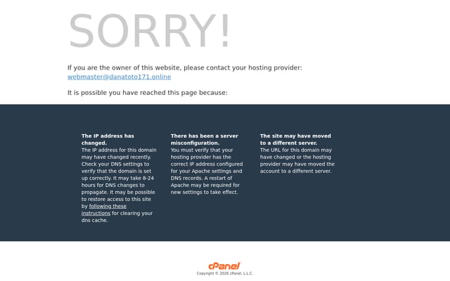 Screenshot of danatoto171.online