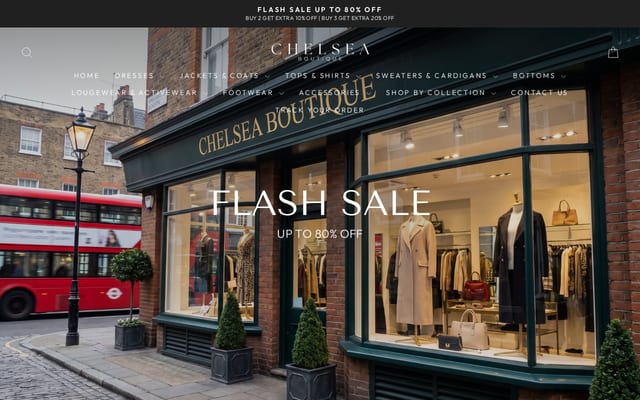 Screenshot of chelsea-boutique.co.uk