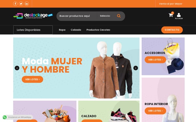 Screenshot of destockage.es